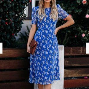 Vici Too Late Floral Midi Dress